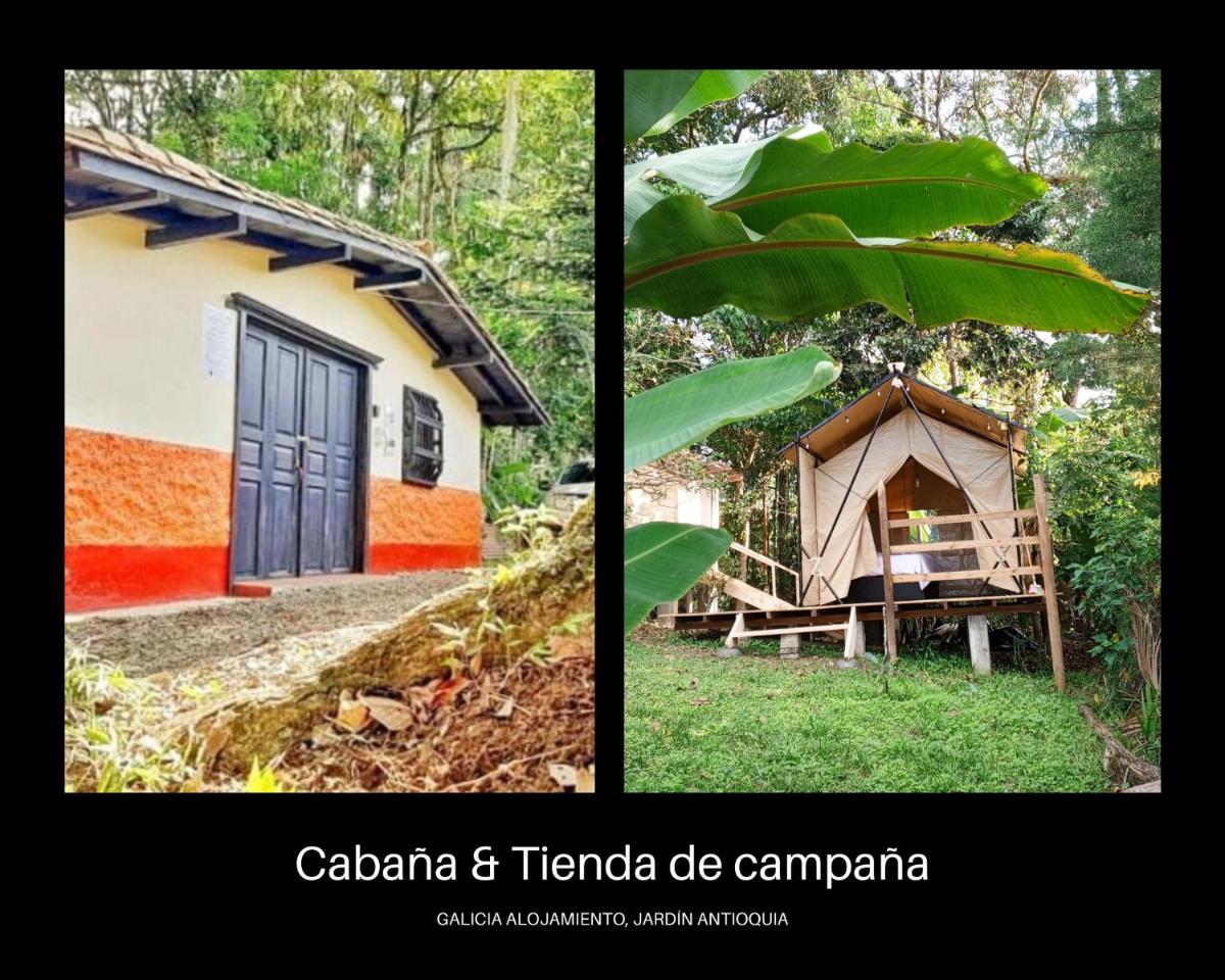 Cabaña + Tienda de campaña, max 6 personas