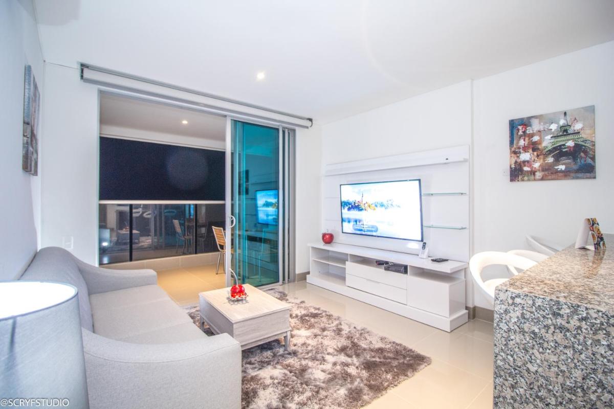 Acogedor apto de 1 habitación con vista de primera clase al océano