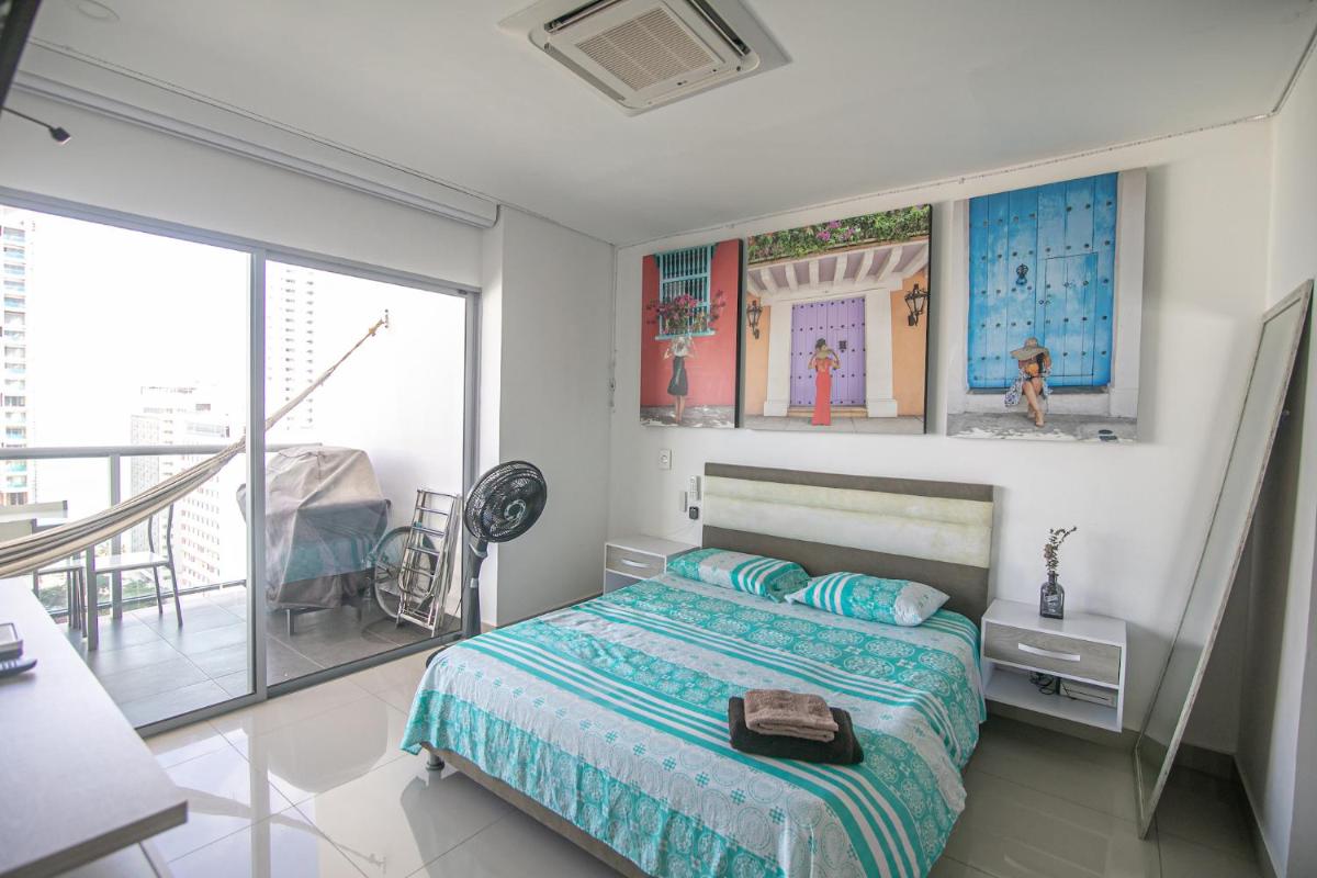 Great apartment in Bocagrande with sunset & beach view